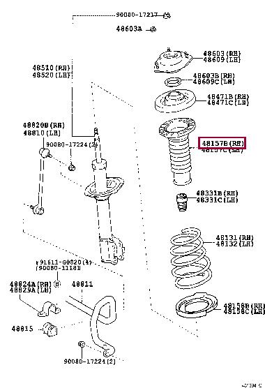 Toyota 48157-06080 Auto part 4815706080 4815706080 Toyota Auto part