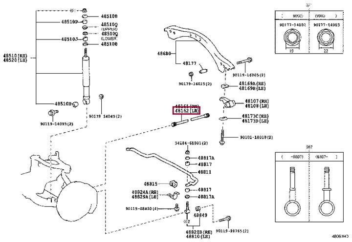 4816260040 Toyota Auto part