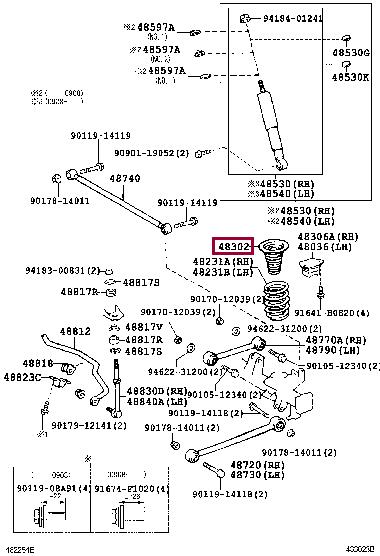 4830235040 Toyota Cover