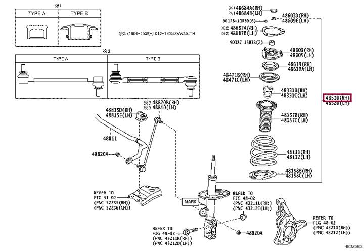 Toyota 48510-80488 Shock absorber assy 4851080488
