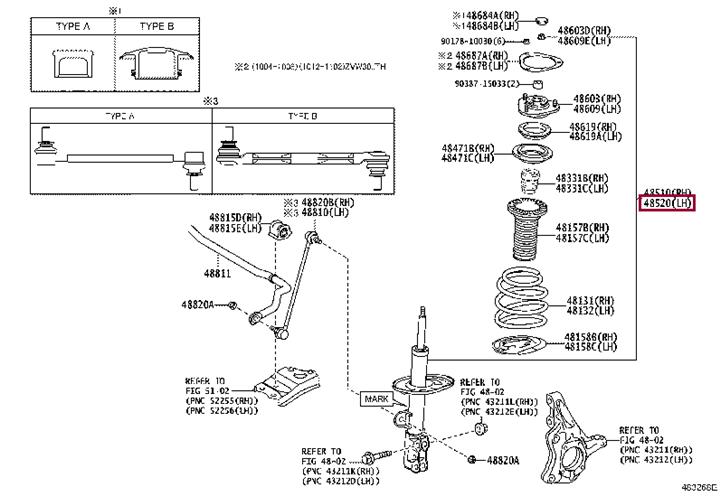Toyota 48520-80228 Shock absorber assy 4852080228