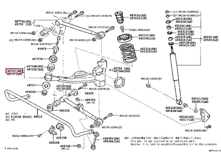 Toyota 48710-42010 Track Control Arm 4871042010 4871042010 Toyota Track Control Arm