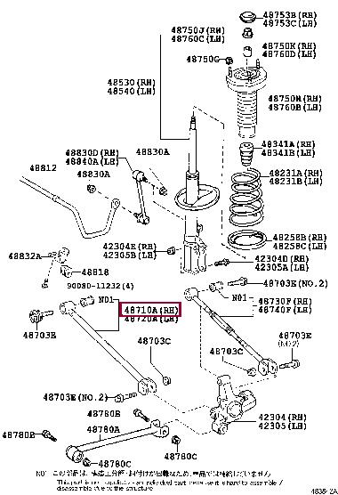 Toyota 48710-48060 Track Control Arm 4871048060 4871048060 Toyota Track Control Arm