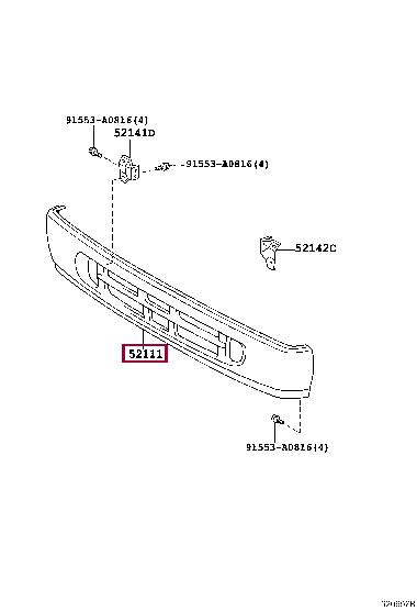 5201836907 Toyota Front bumper