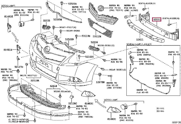 Toyota 52021-0F021 Auto part 520210F021 520210F021 Toyota Auto part