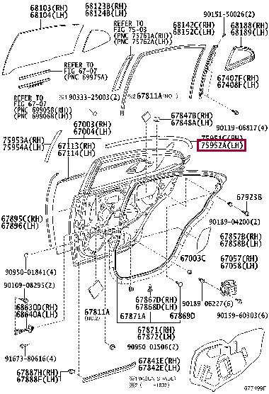 7598833060 Toyota Label