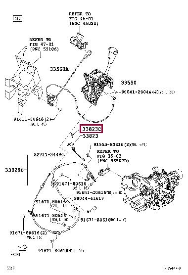 9167180614 Toyota Gearbox cable bolt
