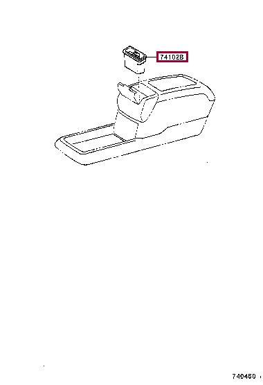 7410248010 Toyota Ashtray