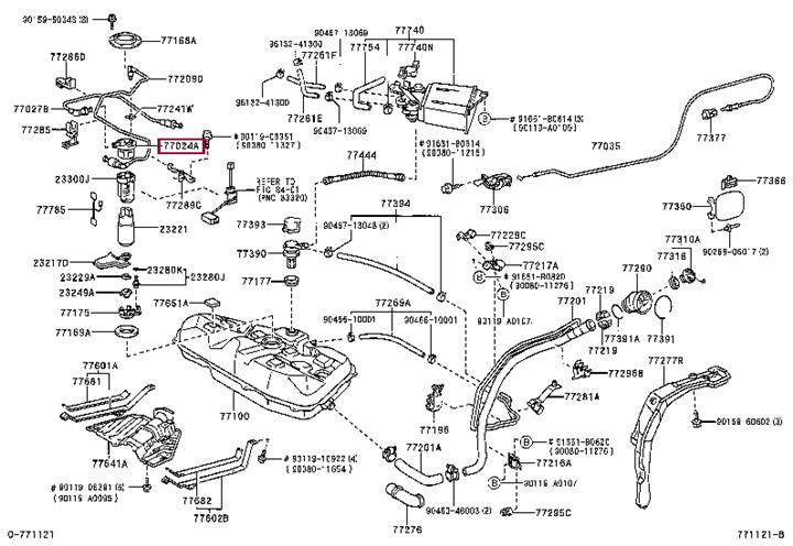 7702402020 Toyota Fuel pump