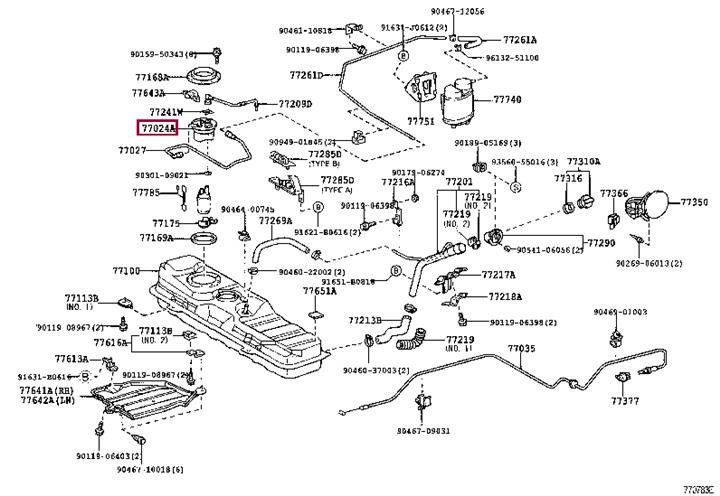 7702417010 Toyota Fuel pump