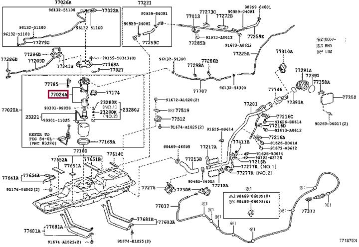 7702428050 Toyota Fuel pump