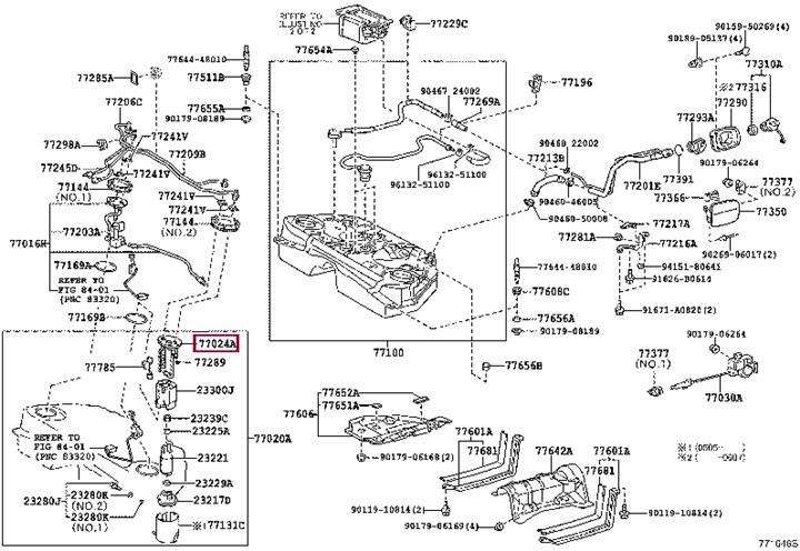 7702430110 Toyota Fuel pump module