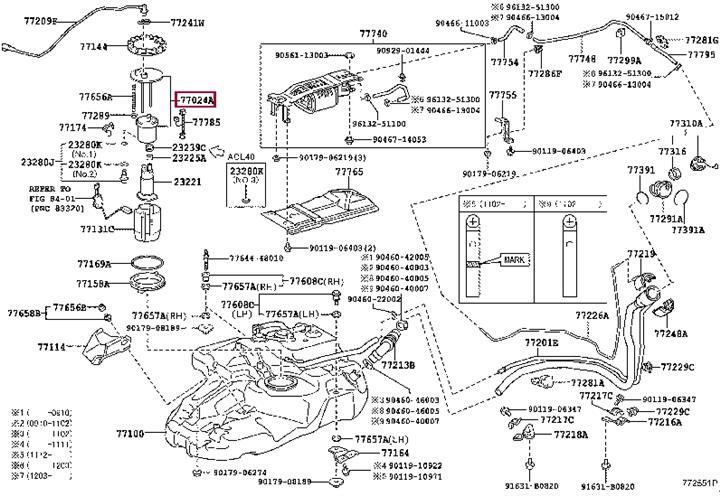 7702448060 Toyota Fuel pump