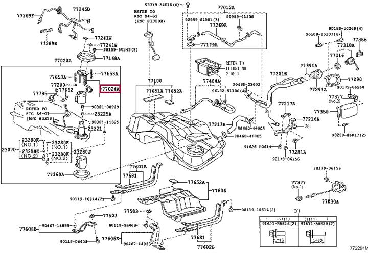 7702453040 Toyota Fuel pump