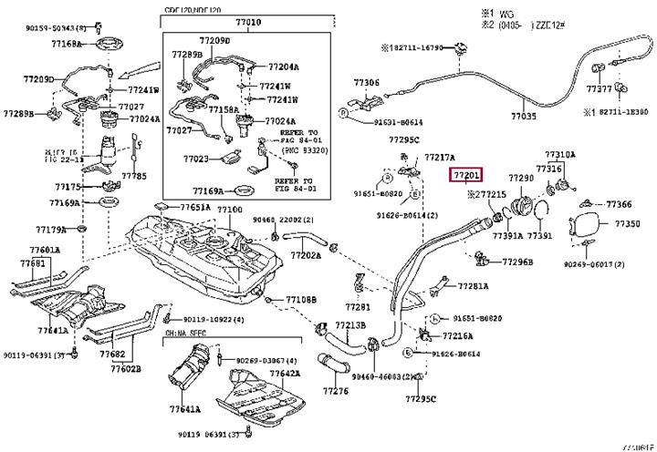 Toyota 77201-12620 Auto part 7720112620 7720112620 Toyota Auto part
