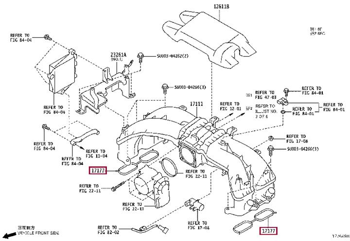 Toyota SU003-00290 Gasket, intake manifold SU00300290