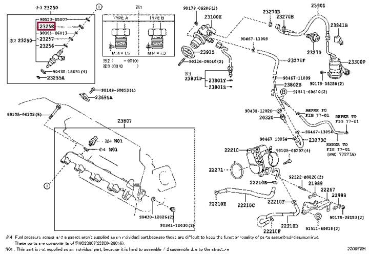 2325828011 Toyota Seal Ring