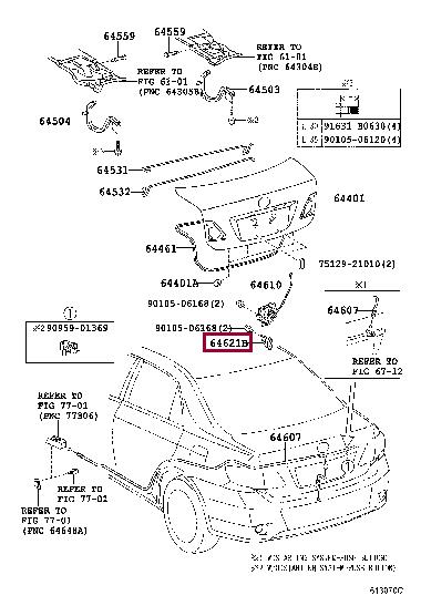 Buy Toyota 64621-33010 at a low price in United Arab Emirates!