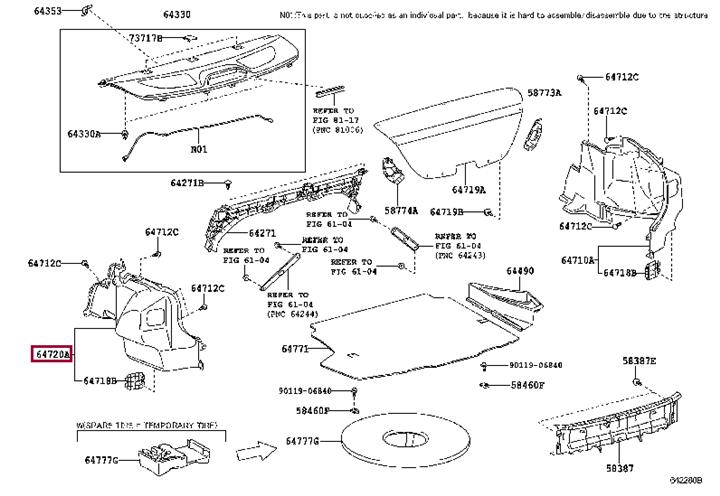 Toyota 64720-12040-C0 TRIMS 6472012040C0