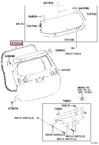 6788142060 Toyota Door seal