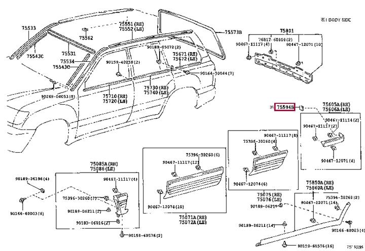 7559460040 Toyota Auto part