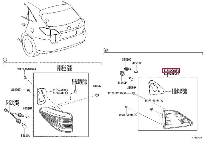 Buy Toyota 81581-48130 at a low price in United Arab Emirates!
