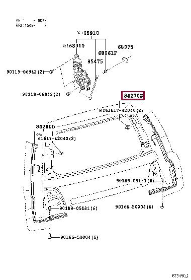 8427060051 Toyota SENSOR ASSY, POWER