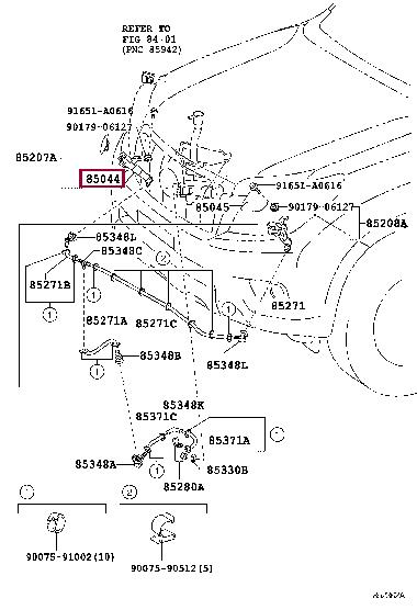 8504460140B0 Toyota Washer nozzle