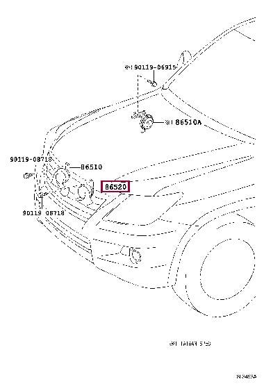 8652060260 Toyota Sound signal