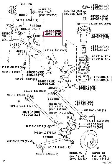 Toyota 48540-49315 Shock absorber assy 4854049315