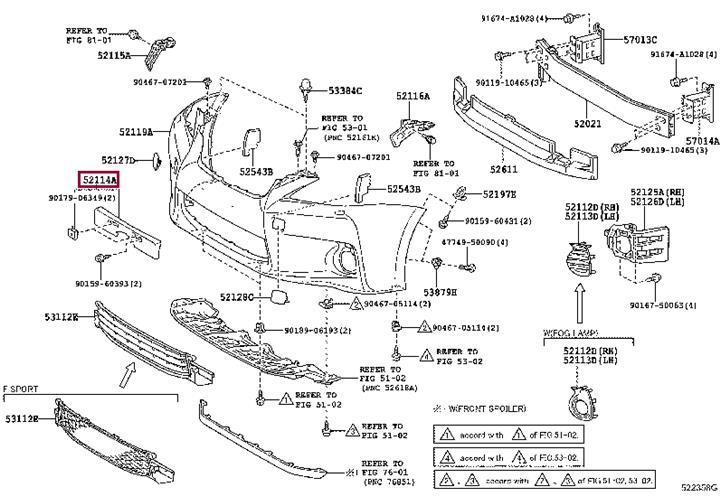5211476020 Toyota Bracket bumper