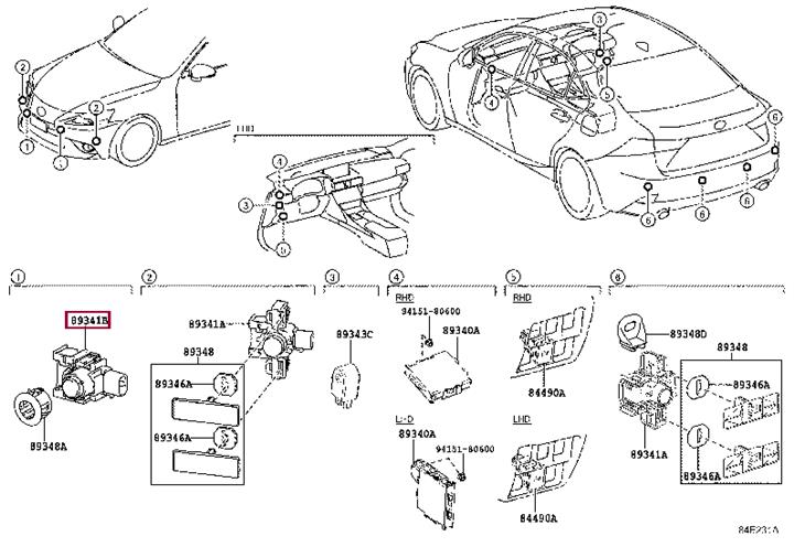 8934153030 Toyota Parking sensor