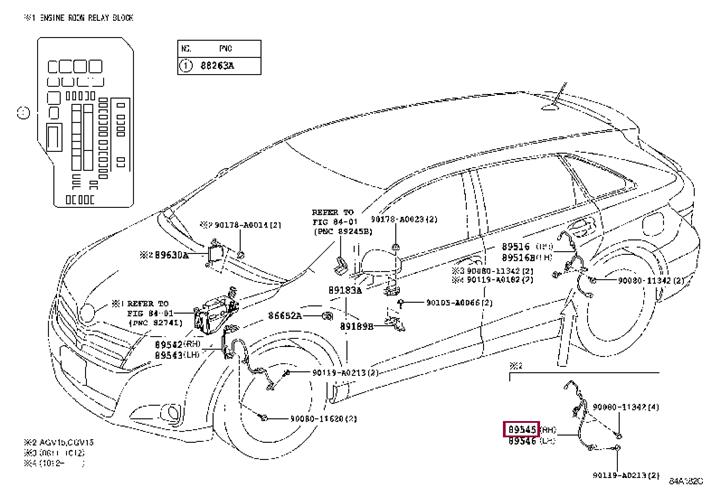 895450T011 Toyota Vehicle speed sensor