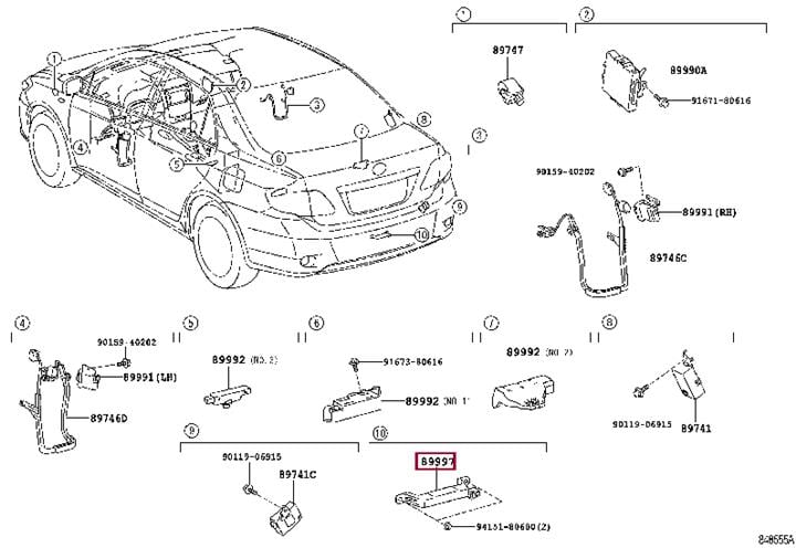 8999741010 Toyota Antenna