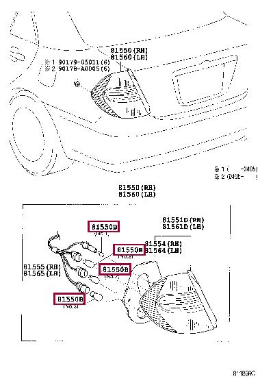 9008481001 Toyota Halogen lamp 12V