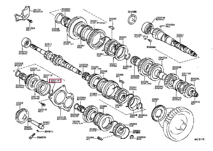 9052022007 Toyota Locking Ring