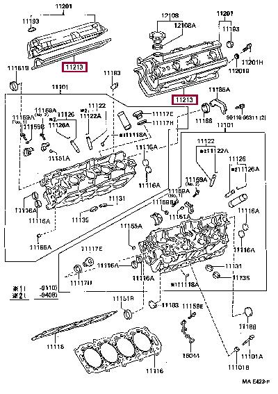 Rocker cover gasket Toyota 11213-50021
