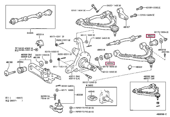 Toyota 48635-26040 Holder, control arm mounting 4863526040 4863526040 Toyota Holder, control arm mounting