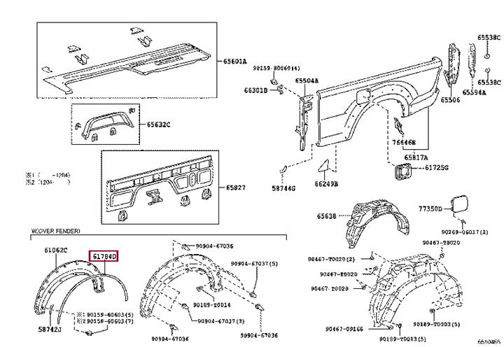 Buy Toyota 61784-0K130-C0 at a low price in United Arab Emirates!