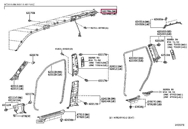 Toyota 62170-60130 Safety bag 6217060130