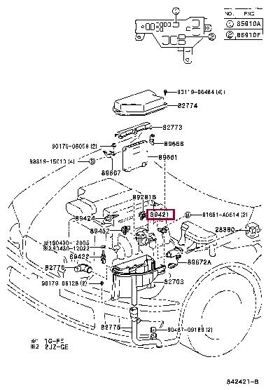 Toyota 89421-20190 Auto part 8942120190 8942120190 Toyota Auto part