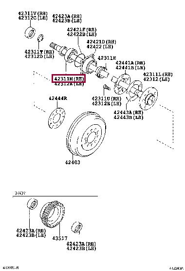 Toyota 90080-36206 Wheel bearing kit 9008036206