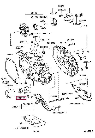 Toyota 90311-37003 Oil seal 9031137003