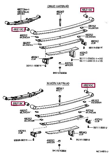 Toyota 90389-12001 BUSH 9038912001 9038912001 Toyota BUSH