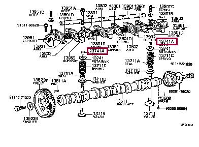 9091303017 Toyota Valve retainer