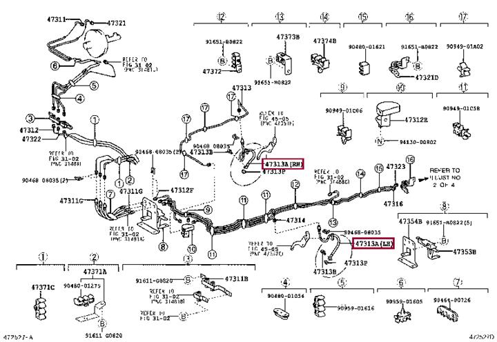 9094702C70 Toyota Brake Hose