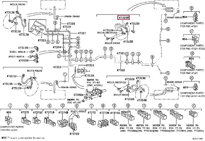 Flexible brake line Lexus RX: 9094702F78 Toyota Brake Hose