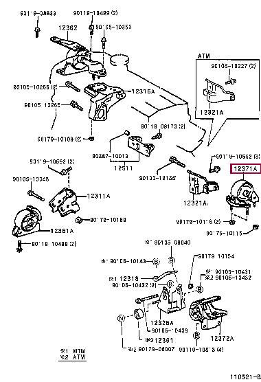 1237111600 Toyota Engine mount