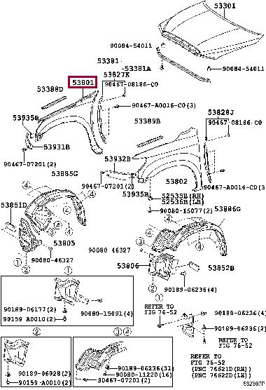 Buy Toyota 53811-0C060 at a low price in United Arab Emirates!