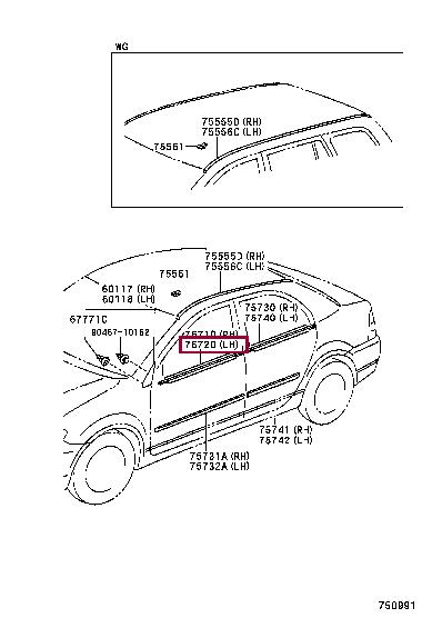 7572012742 Toyota Auto part